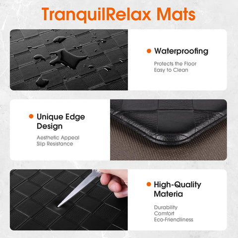 TranquilRelax diamond kitchen mat entryway setup protecting floors from spills and wear.