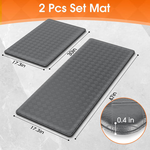TranquilRelax Diamond Kitchen Mat under sink area with non-slip grip.