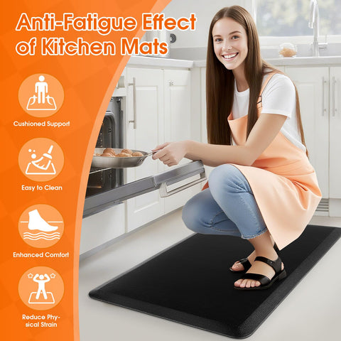 TranquilRelax 17.3x28 inches provides ample standing space in busy kitchens.