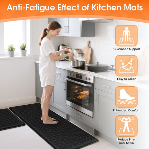 TranquilRelax non-slip underside secures mat on wet floors