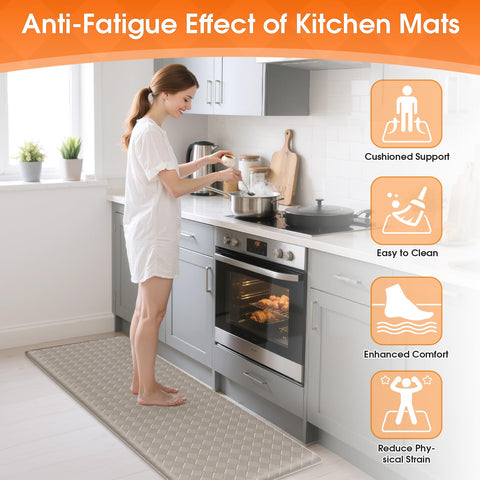TranquilRelax non-slip underside stabilizes the mat on a smooth floor.