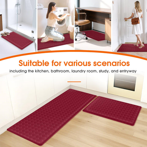 TranquilRelax non-slip underside keeps mats stable on slick floors.