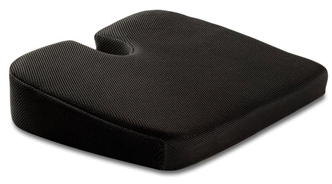 TravelMate cushion memory-foam top over sturdy foam supports daily use