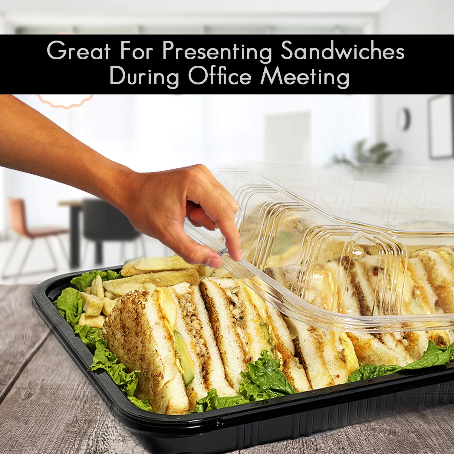 TRAYA BPA-free food-grade plastic trays for safe, durable service.