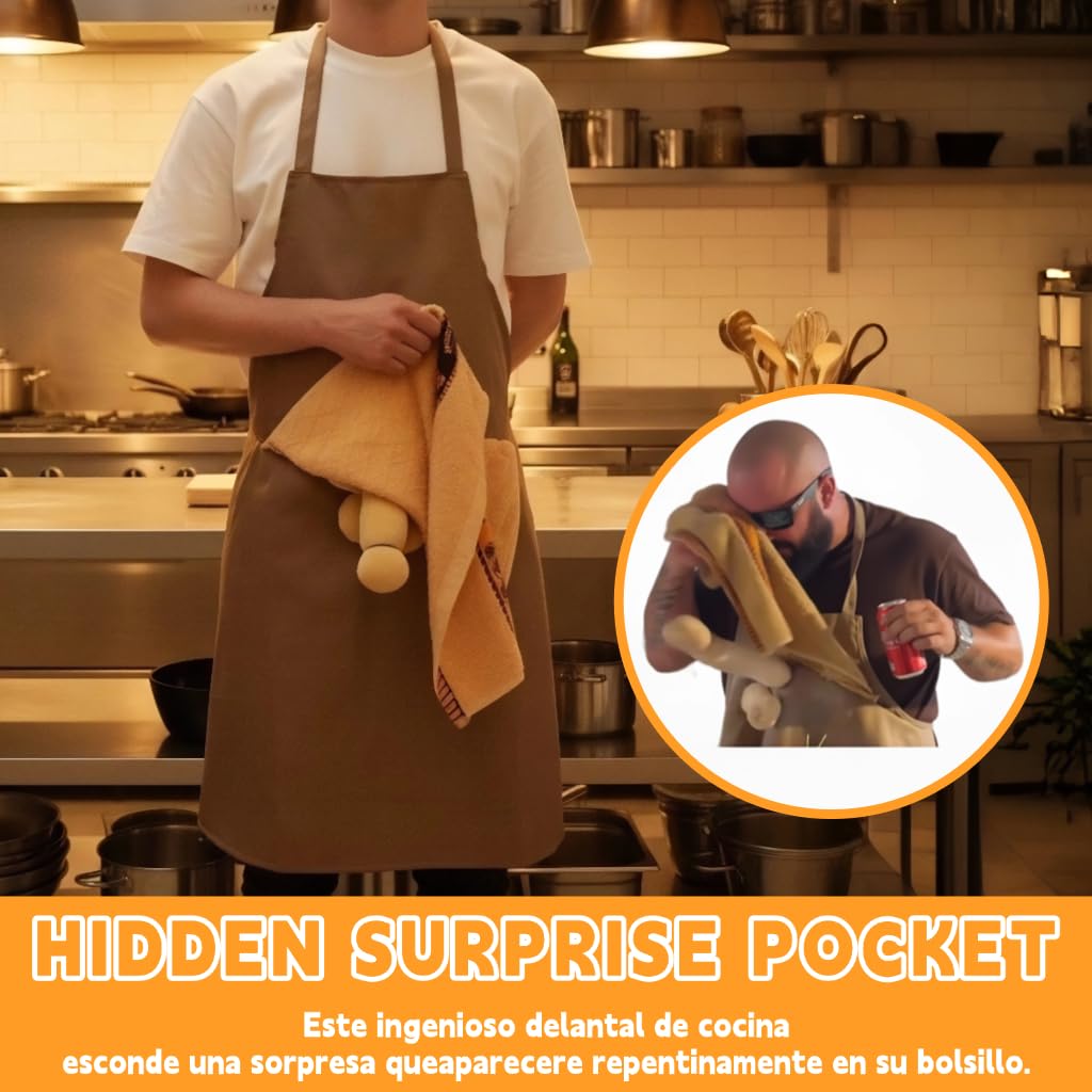 Treayes HERTON apron offers one-size-fit-most comfort for all-day wear.