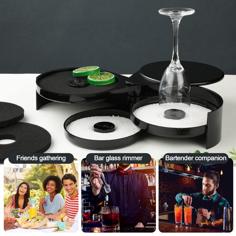 Treela bar rimmer sponges black color; modern look for bar setups.