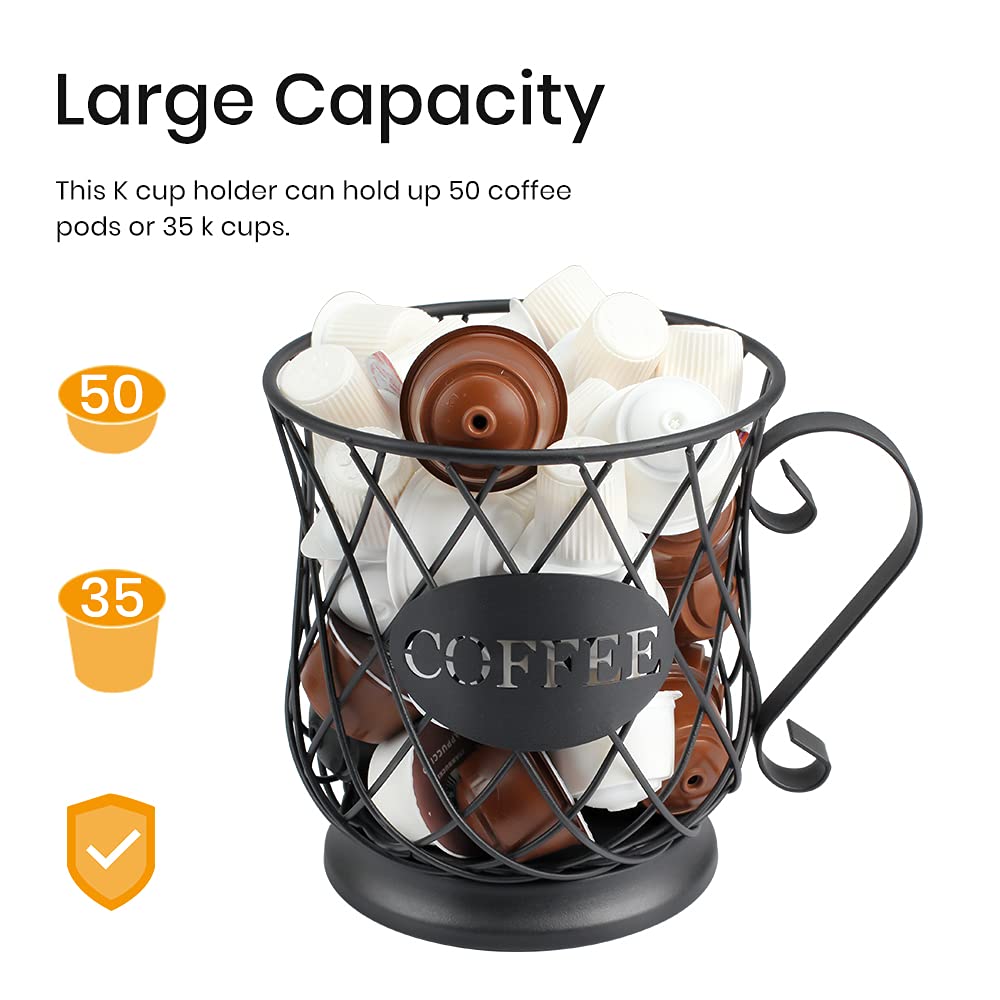 TreeLen K Cup Holder side profile saves counter space.