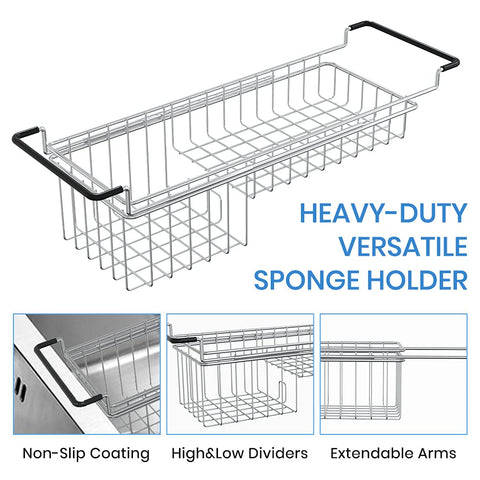 TreeLen Sink Caddy extender expands to fit different sink widths