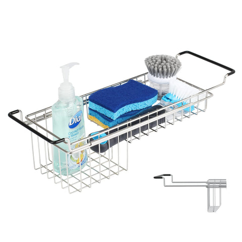 TreeLen Sink Caddy sponges organized and drying quickly under the sink