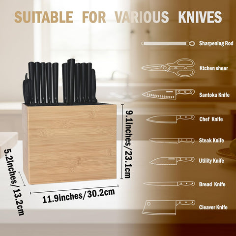 TREELLA bamboo wood block with ventilation holes promotes airflow and reduced moisture.