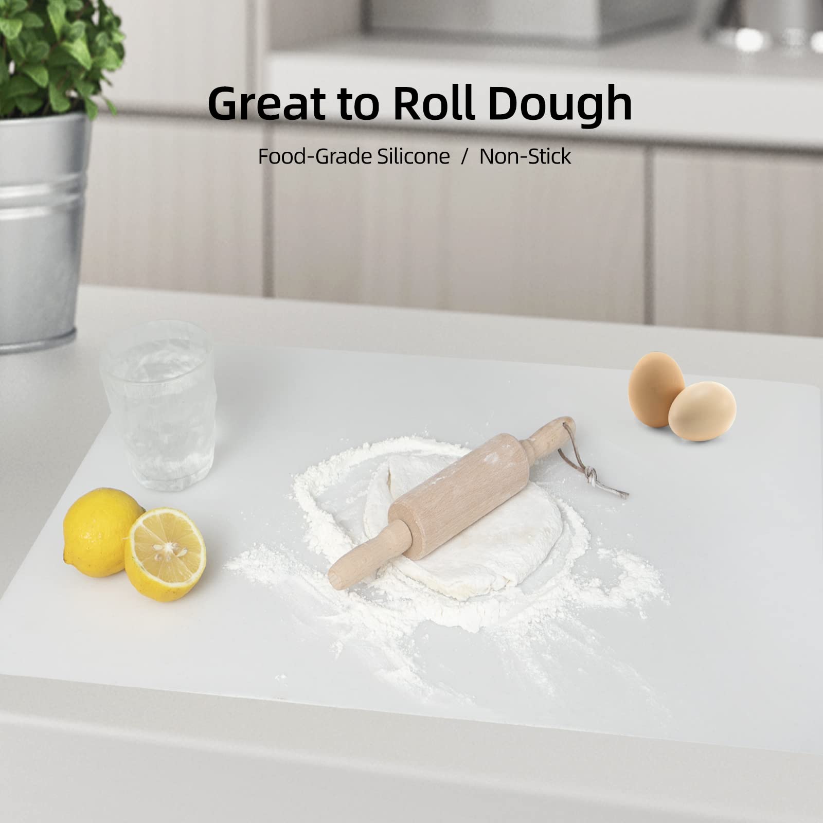Treerit easy clean silicone mat is dishwasher safe for quick maintenance.