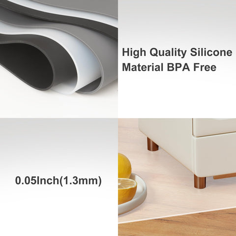 Treerit non-slip silicone mat keeps workspace stable during prep.