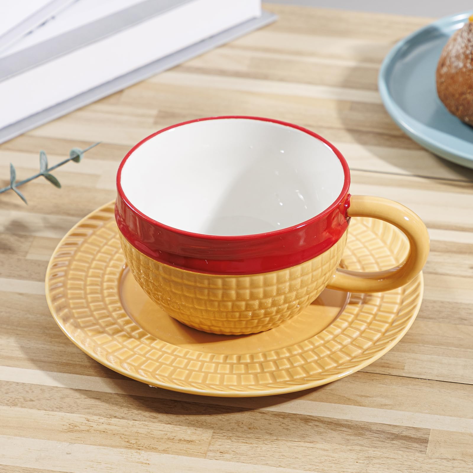 Tregoer 8.5oz ceramic mug ready for daily coffee or tea rituals.
