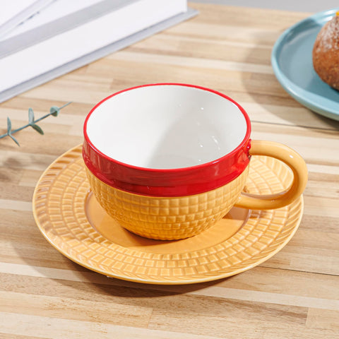 Tregoer 8.5oz ceramic mug ready for daily coffee or tea rituals.