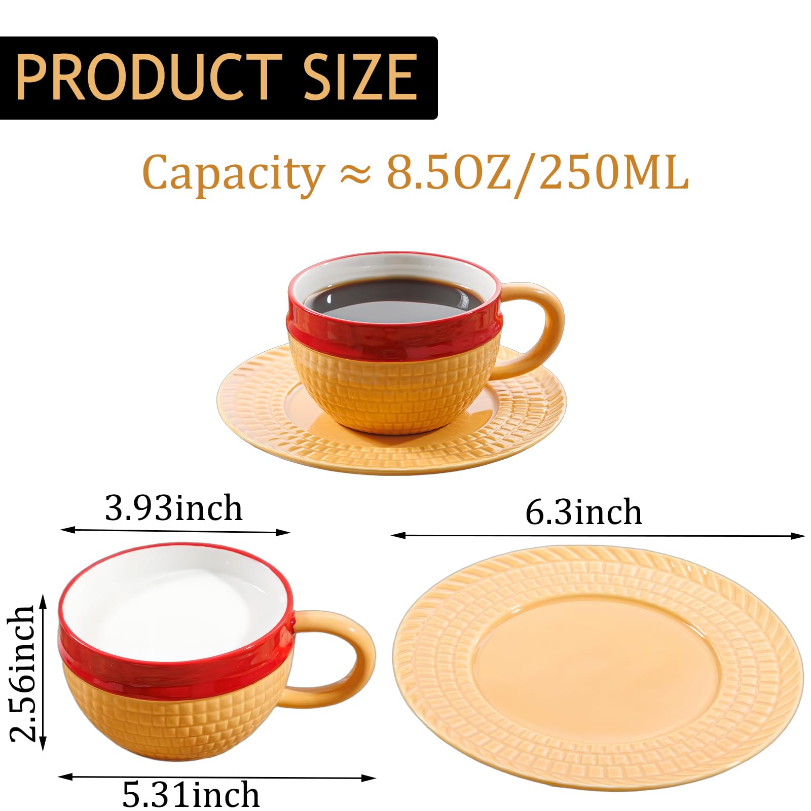 Tregoer ceramic mug with thick walls emphasizes durability and premium feel.