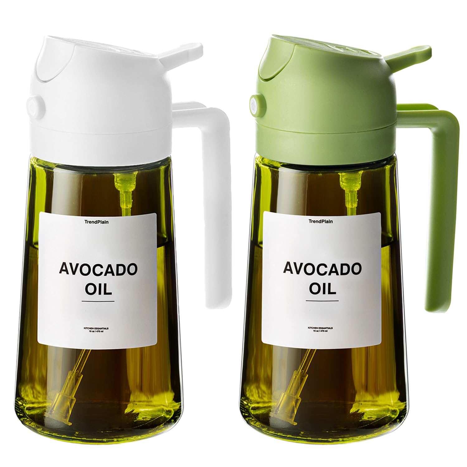TrendPlain olive oil dispenser 2-in-1 pour and spray for versatile cooking