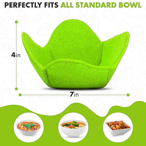Trendsettings cozy holder green keeps bowls steady and spill-free