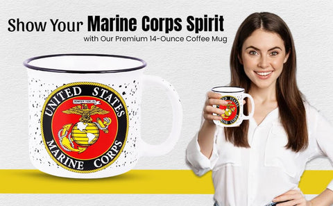 Trendy Zone 21 marine-themed mug ready for display on a shelf.