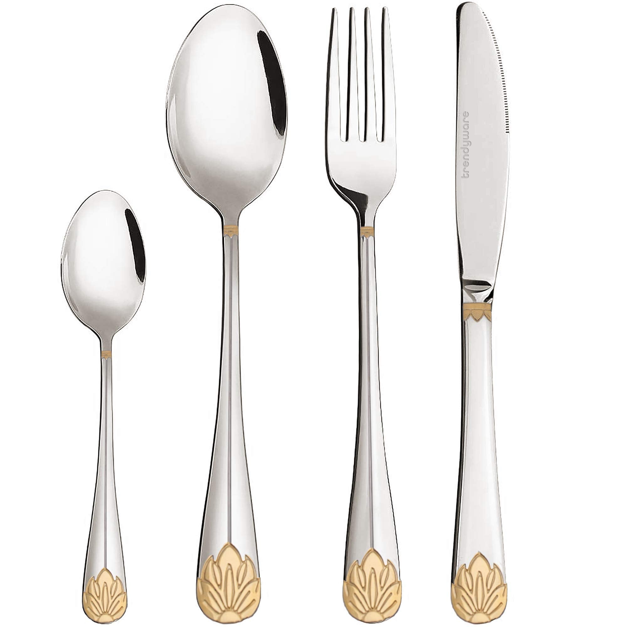 TrendyWare silverware set limited edition 24-piece for family meals