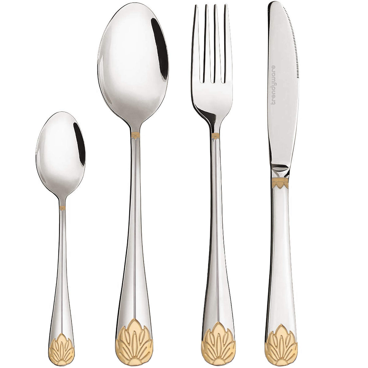 TrendyWare silverware set limited edition 24-piece for family meals