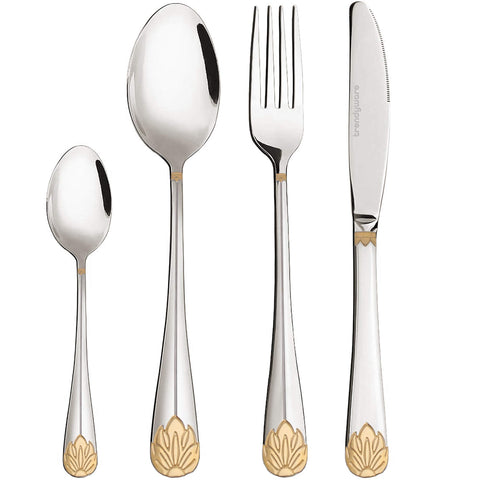TrendyWare silverware set limited edition 24-piece for family meals