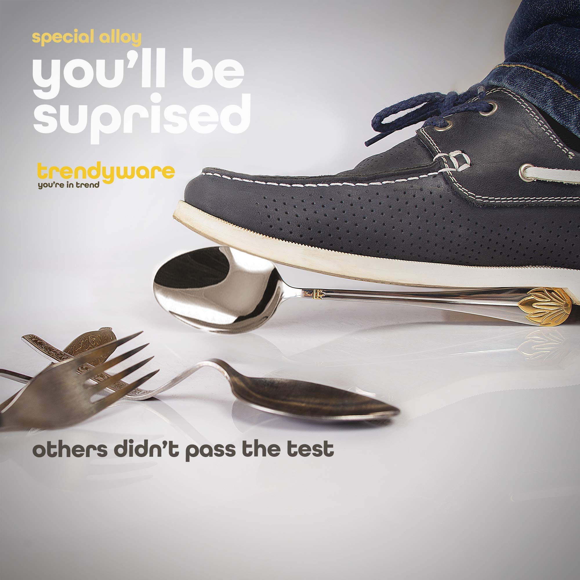 TrendyWare six-place setting dinner spoons for daily dining