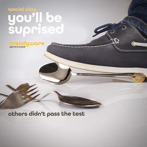 TrendyWare six-place setting dinner spoons for daily dining