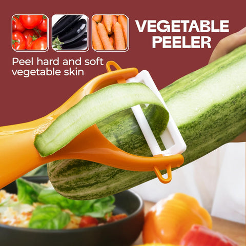 Trez Treamer ceramic potato peeler – rust-free, durable kitchen tool.