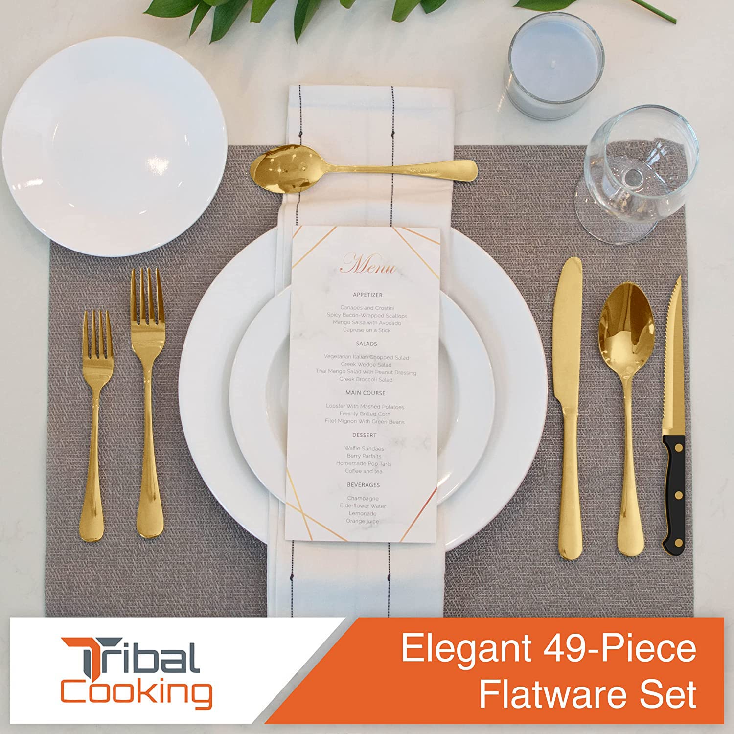 Tribal Cooking serving spoons and forks set ready for entertaining
