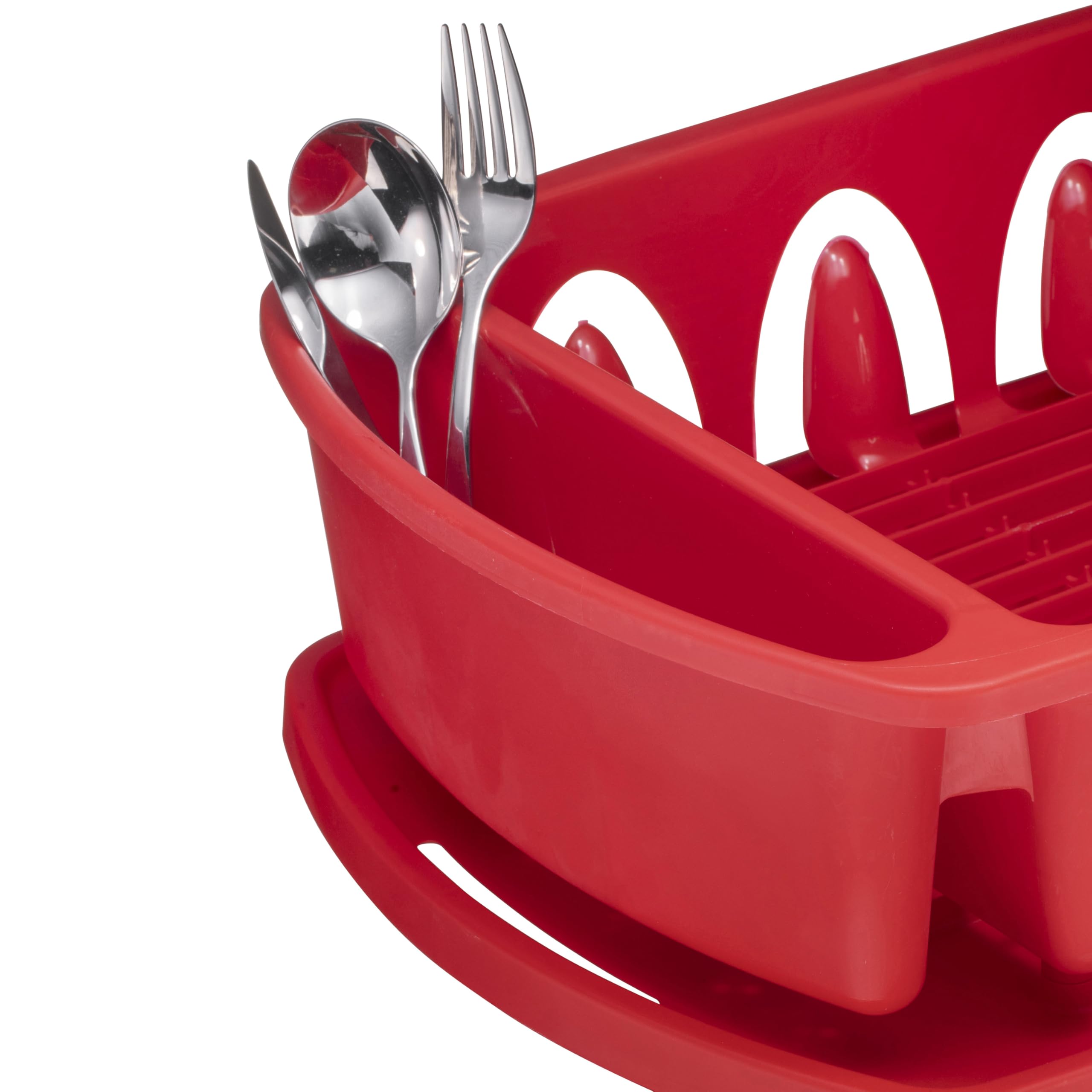 Tribello heavy-duty plastic drying rack prevents rust in busy kitchens