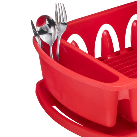 Tribello heavy-duty plastic drying rack prevents rust in busy kitchens