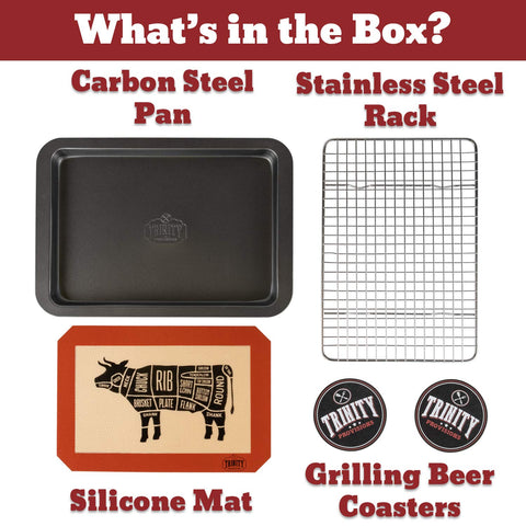 Trinity Provisions gift box with coasters makes a thoughtful grill master gift