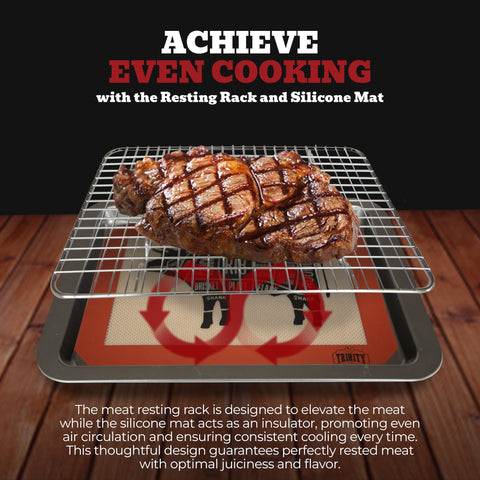 Trinity Provisions heavy-duty carbon steel pan stands up to frequent grilling