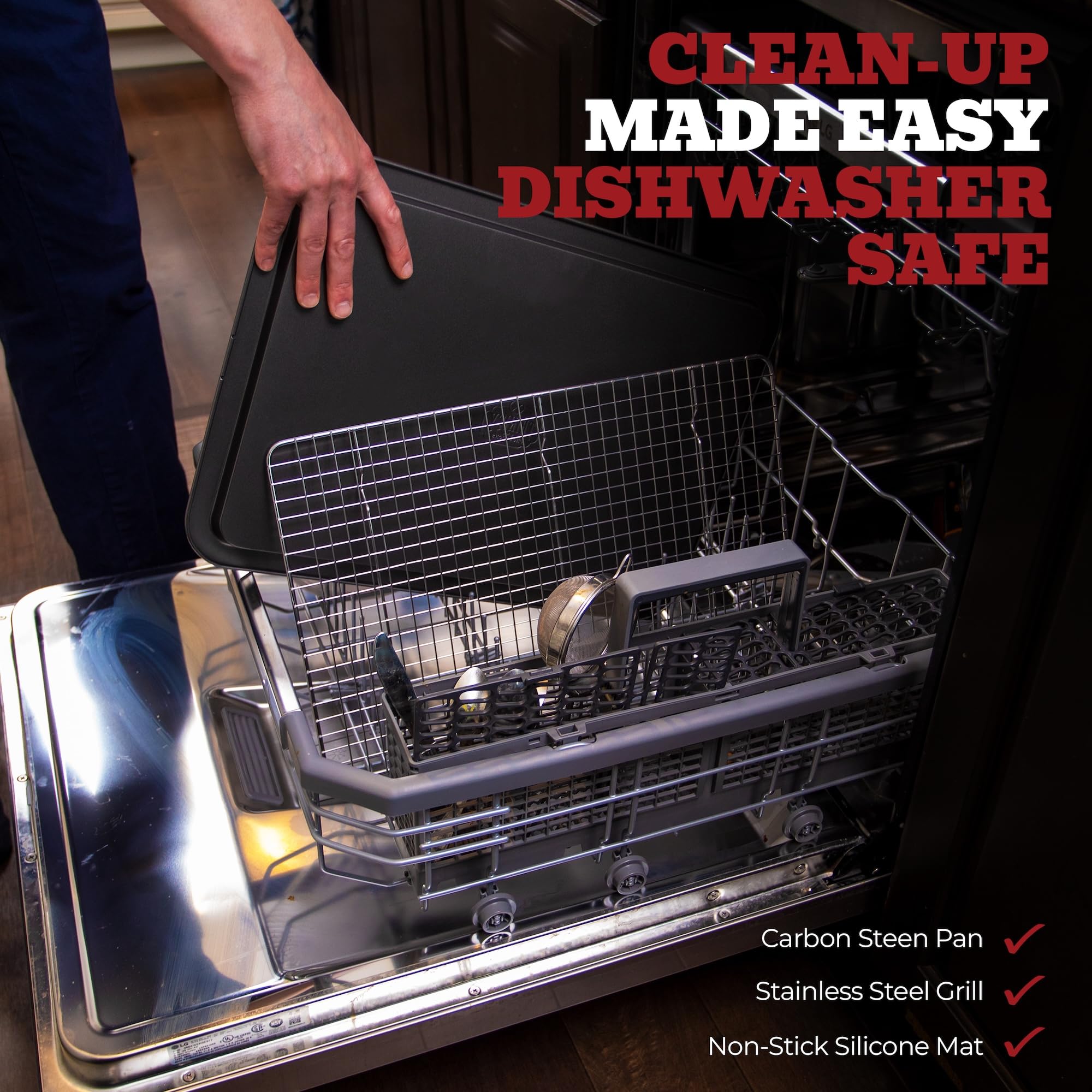 Trinity Provisions oven-safe resting pan offers versatile kitchen use