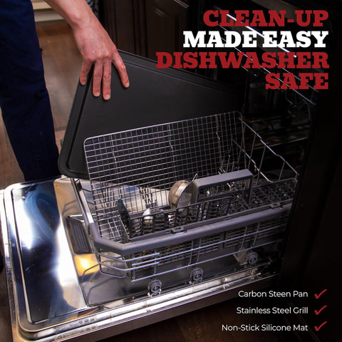 Trinity Provisions oven-safe resting pan offers versatile kitchen use