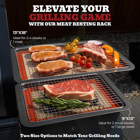 Trinity Provisions wire rack for meat resting supports thick cuts for even cooling