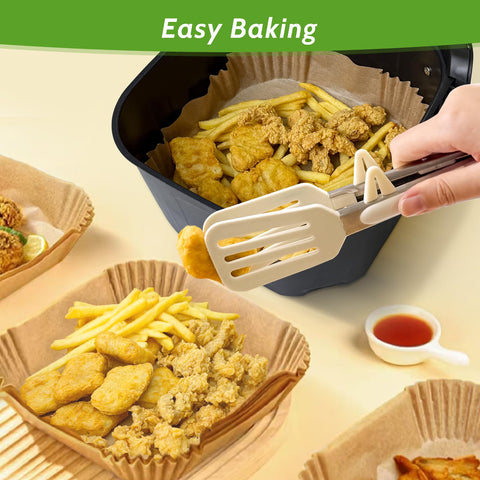 Tripho non-stick, oil-proof surface helps food release smoothly from liners.