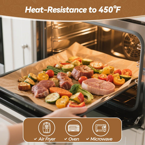 Tripho pre-cut half-sheet parchment fits typical oven trays