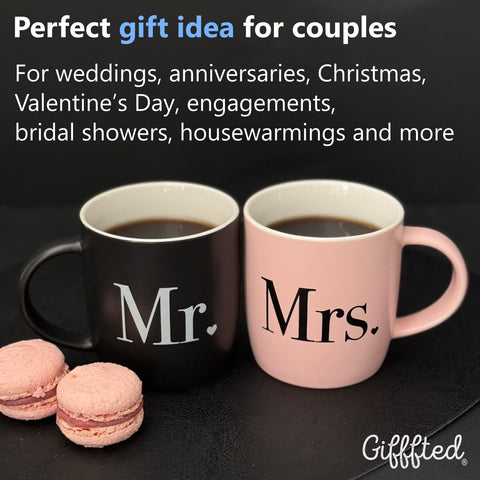 Triple Gifffted 13oz ceramic mugs offer generous coffee servings