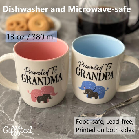 Triple Gifffted Baby Reveal mug for baby reveal celebrations