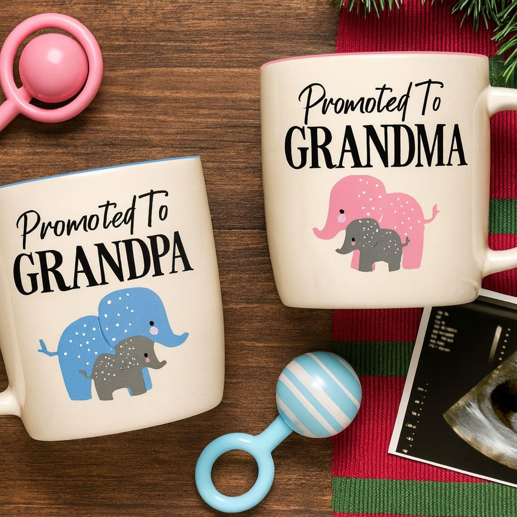 Triple Gifffted Christmas Grandparents mug as a festive keepsake