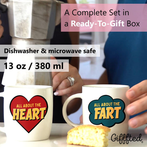 Triple Gifffted couple mug set, ideal gift for weddings and anniversaries.