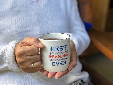 Triple Gifffted mug showing double-sided heart quotes