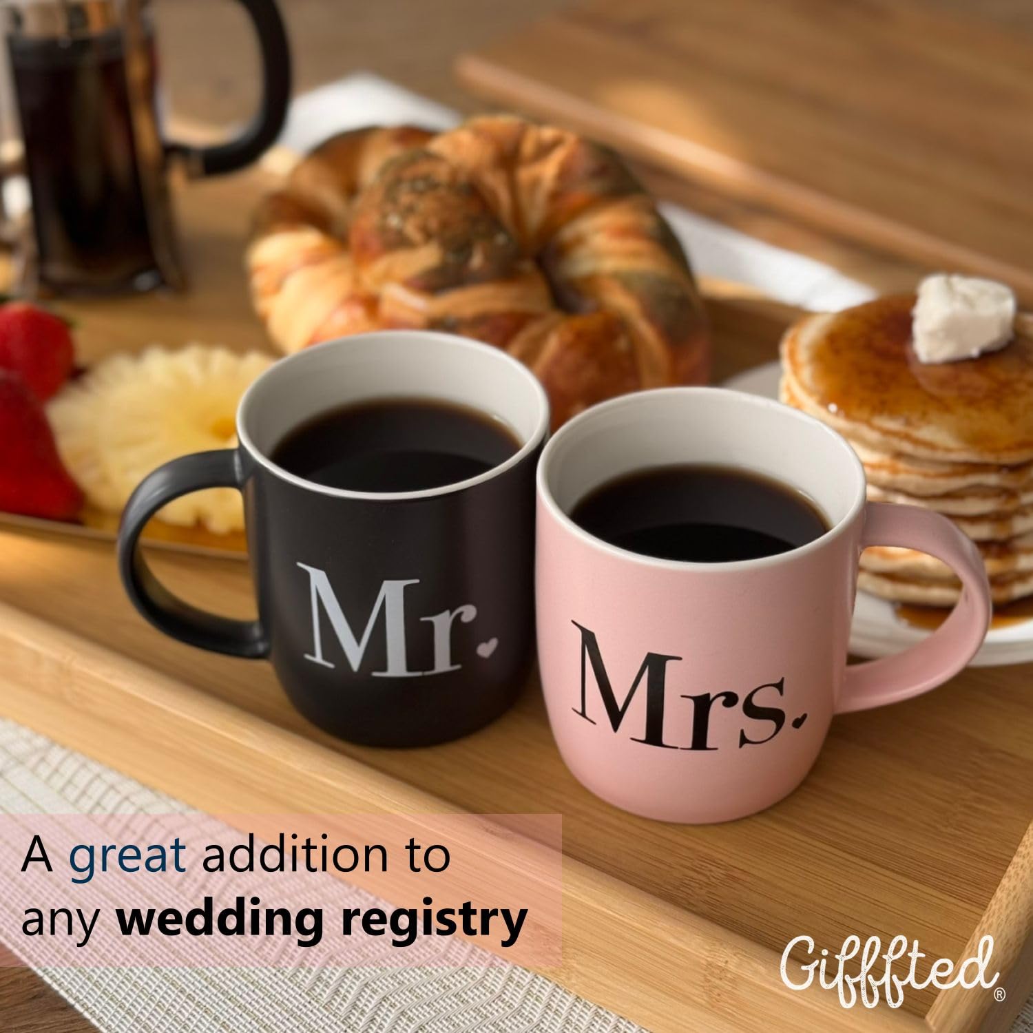 Triple Gifffted his hers mugs pair enhances couple routines