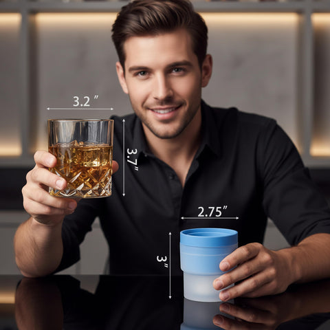 Triplorare versatile barware use for bourbon, scotch, or cocktails