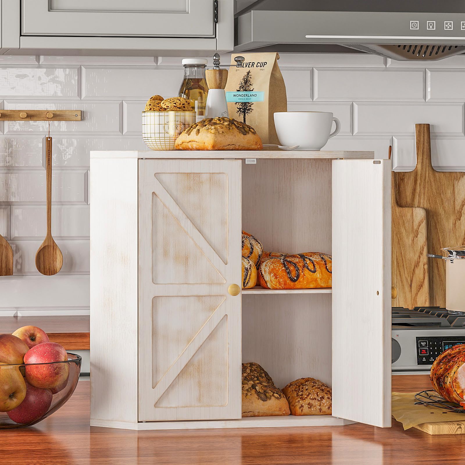 Trironsun bamboo box with magnetic door for smooth access and safety.