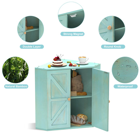 Trironsun magnetic-door bread bin prevents accidental openings and pet access.