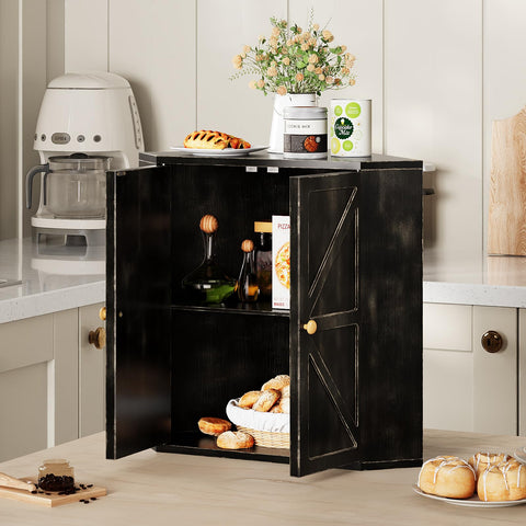 Magnetic door locks protect bread from pets and dust