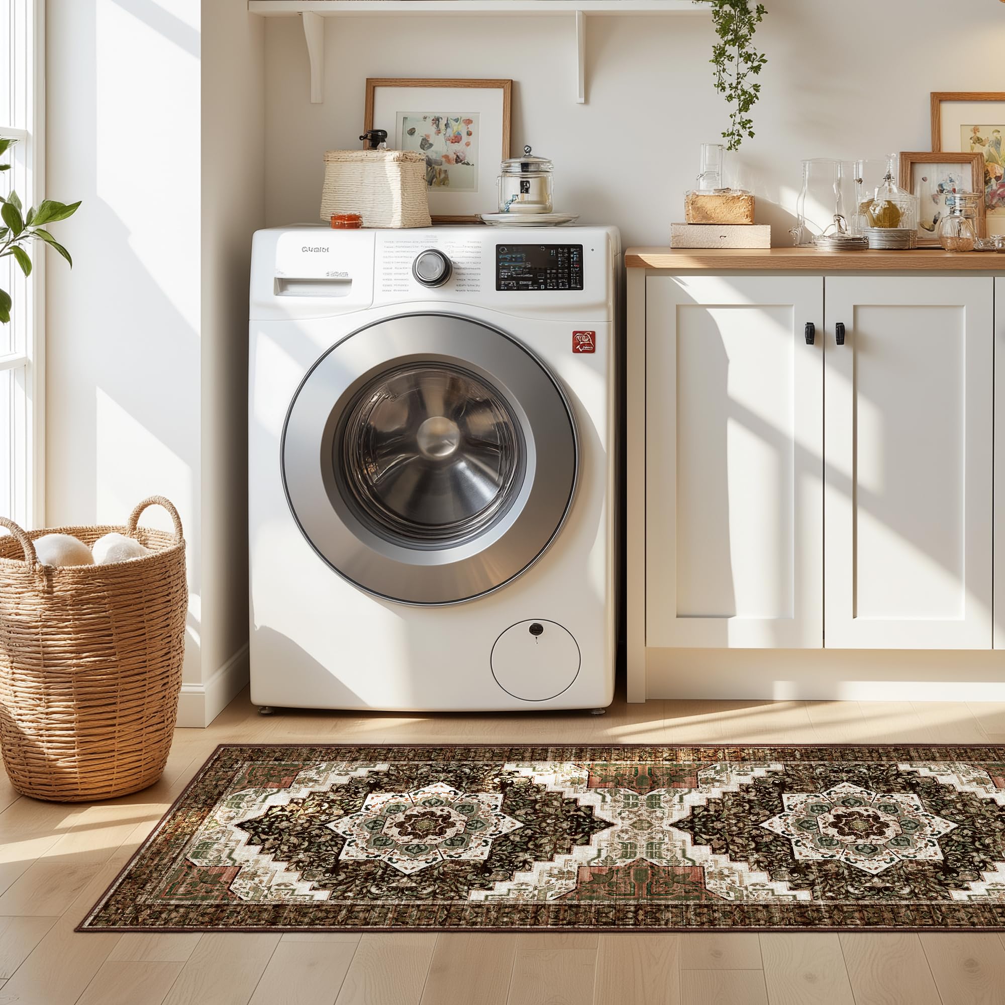 Tritard entryway multiuse view illustrates mats ideal for hallways and laundry