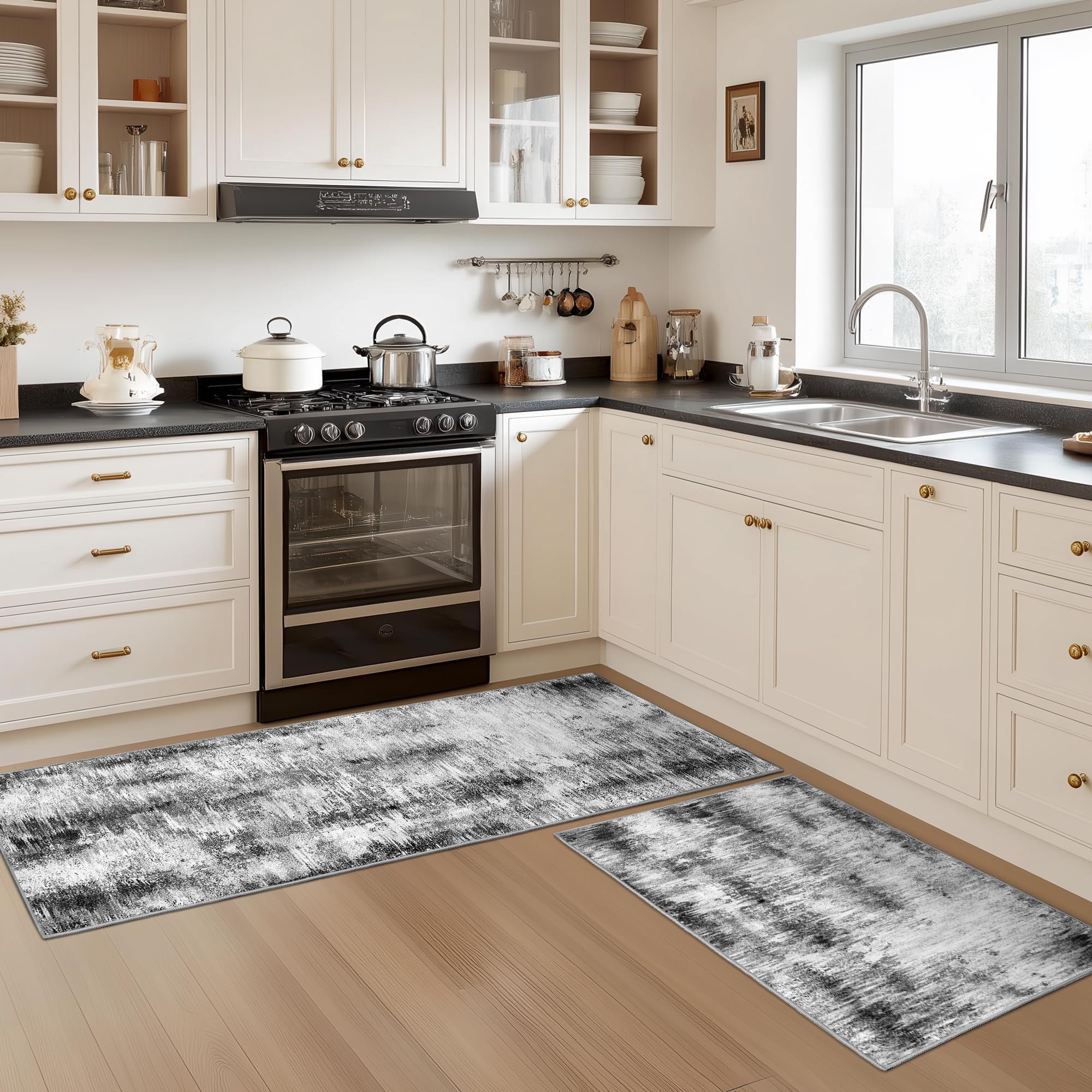 Tritard versatile-use rug ideal for kitchen, laundry, or entryway.